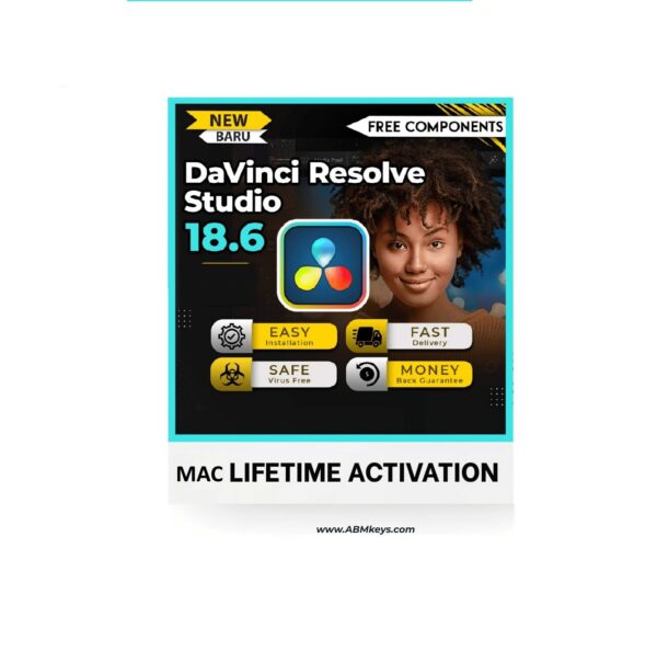 DaVinci Resolve Studio 19 mac lifetime