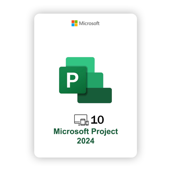 MS Project Pro 2024 Lifetime 10 pcs
