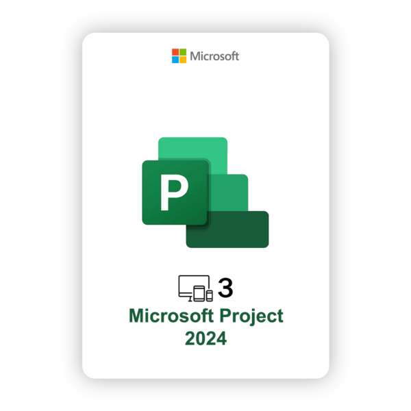MS Project Pro 2024 Lifetime 3 pcs