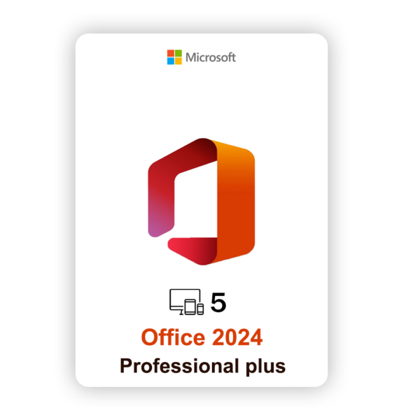 اوفيس 2024 برو بلس ويندوز 5 أجهزة