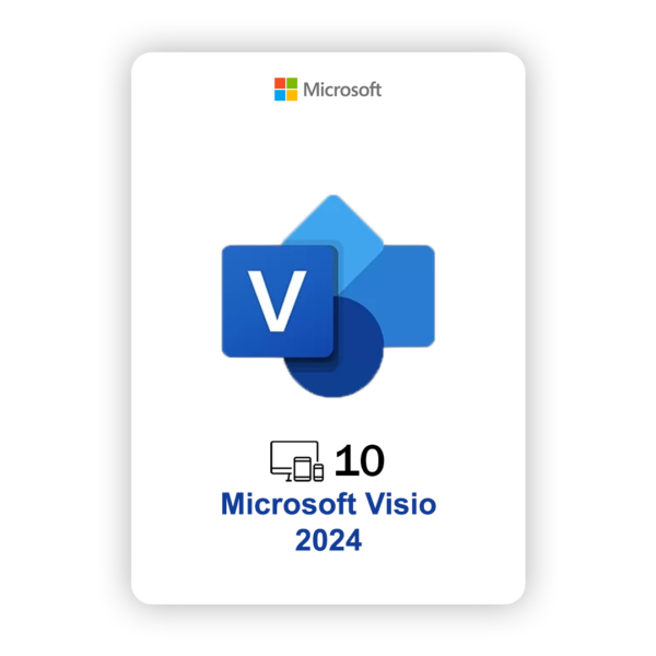 MS Visio Pro 2024 Lifetime 10 pcs
